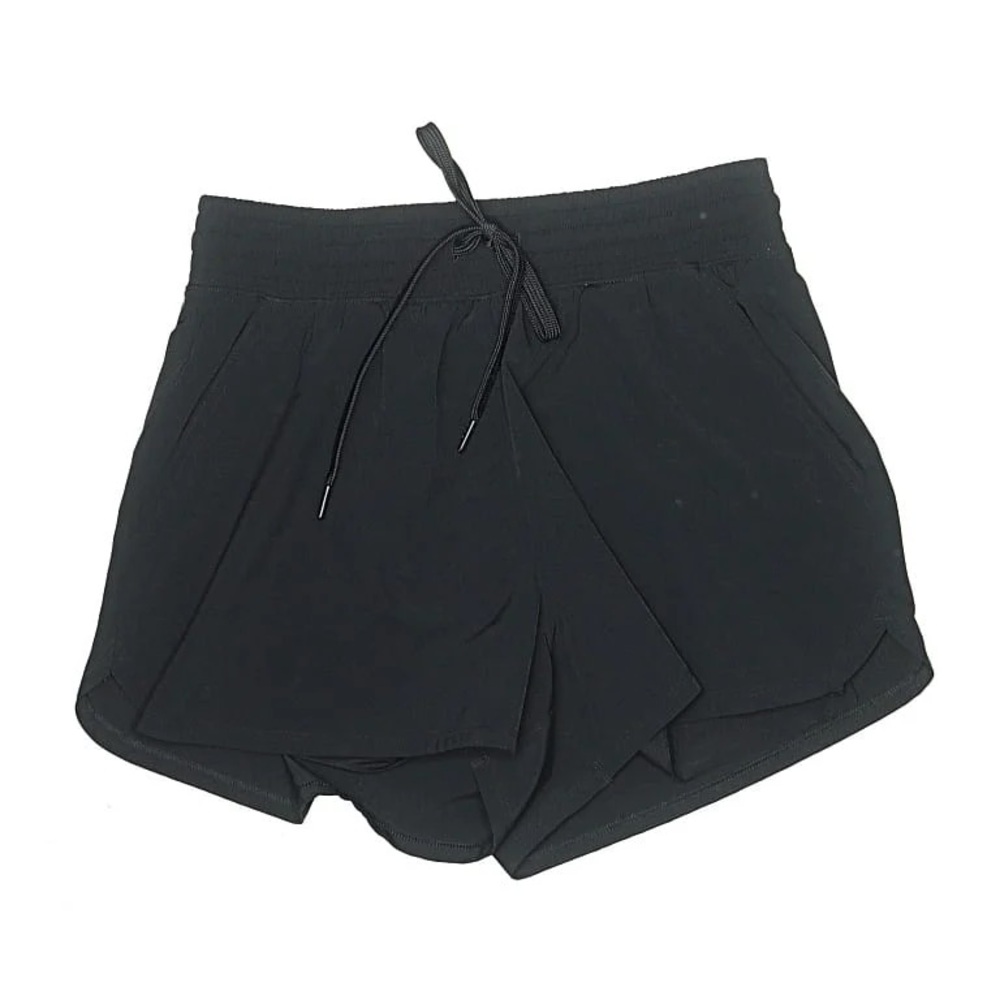 Abercrombie Black Athletic Drawstring Shorts